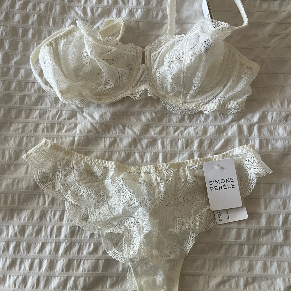 Simone Perele Women's Cream Lace Panties